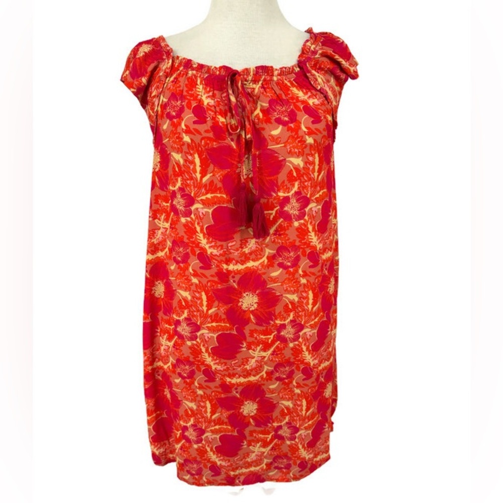 Tribal Tie Floral Floral Shift Size XS